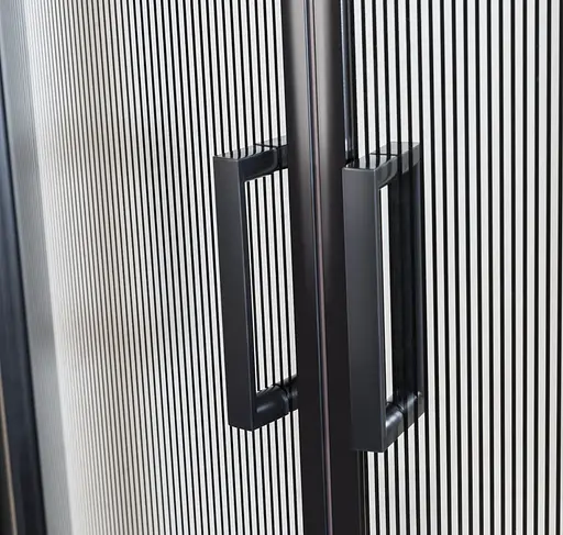 Душевая кабина угловая Eger Tisza 90x90 раздвижная стекло Spagetti мелкий поддон black 599-021-BS, интимато, черный - фото 3