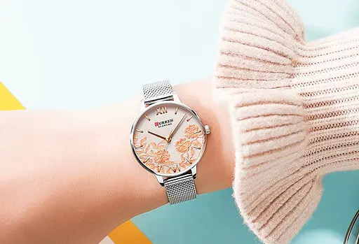 Годинники наручні жіночі Curren 9065B Silver (18681) - фото 4