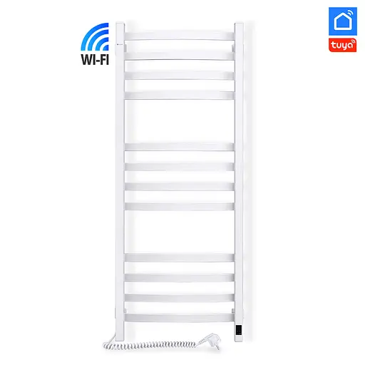 Електрична рушникосушка Navin Avalon 480x1200 Sensor з Wi-Fi ліва, біла 12-112033-4880, Білий, Ліве, Електронний - фото 3