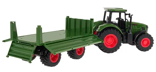 Трактор с прицепом Ramiz 1:24 зеленый - фото 5