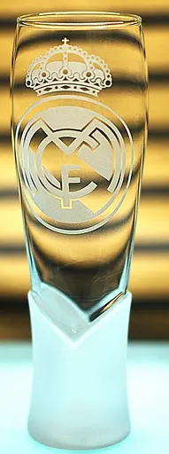Пивний келих крафтовий 440 мл Реал Мадрид Real Madrid з гравіюванням подарунок для фаната ФК - фото 3