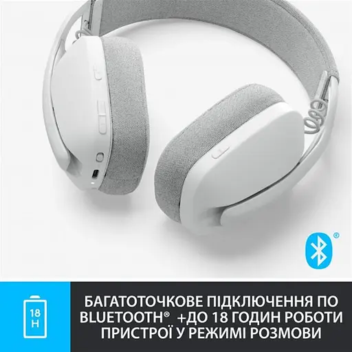 Bluetooth-гарнітура Logitech Zone Vibe 100 Wireless Off-White (981-001219) - фото 6