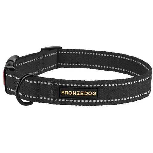 Нашийник для собак Barksi Сotton М 30-40х2 см графіт - фото 4