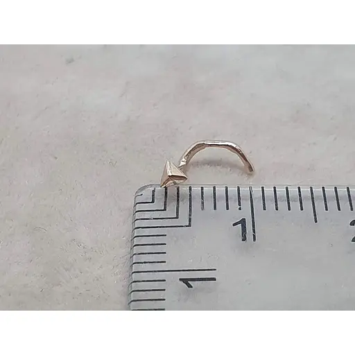 Золота сережка-пірсинг Dear в ніс Dear. 1021 - фото 4