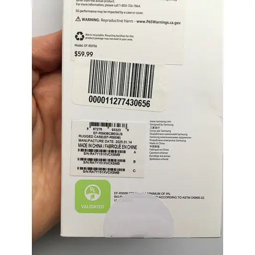 Оригинальный противоударный чехол Samsung Rugged Case для Galaxy Rugged Case для Samsung Galaxy S25 Plus (6.7") Black EF-RS936CBEGWW - фото 7