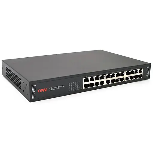 Коммутатор Gigabit Ethernet ONV-H3024 в металлическом корпусе, 24*1000Мб портов, 330х204х44 мм
