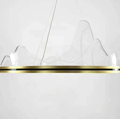 Вишукана підвісна LED люстра з імітацією високогірʼя Line.F Діаметр 80см - фото 3