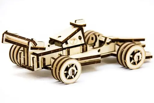 Дерев'яний конструктор Спортивний Болід 68 деталей - фото 2