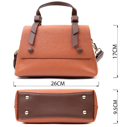 Жіноча шкіряна сумка Vintage 26х17х9,5 см 000301446 - фото 3