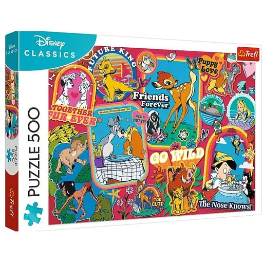 Пазл Trefl Дисней сквозь годы Дисней коллаж 500 эл. (37465)