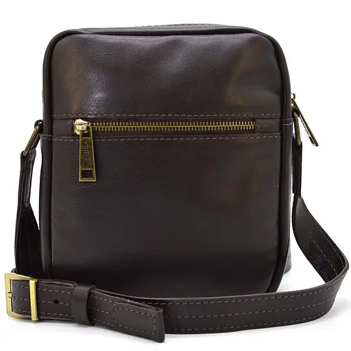 Кожаная мужская сумка через плечо TARWA 22х17,5х6,5 см nsa0001271 - фото 5
