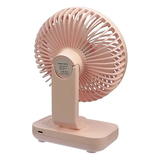 Вентилятор настольный беспроводной GXQC D606 розовый - фото 5