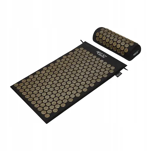 Коврик акупунктурный с валиком 4FIZJO Classic Mat Аппликатор Кузнецова Black/Gold (P-5907739314987) - фото 5
