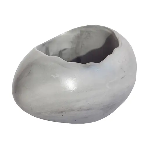 Гіпсове Кашпо "ShellandGravite" Spokiy SP2319 графіт 12 см - фото 1