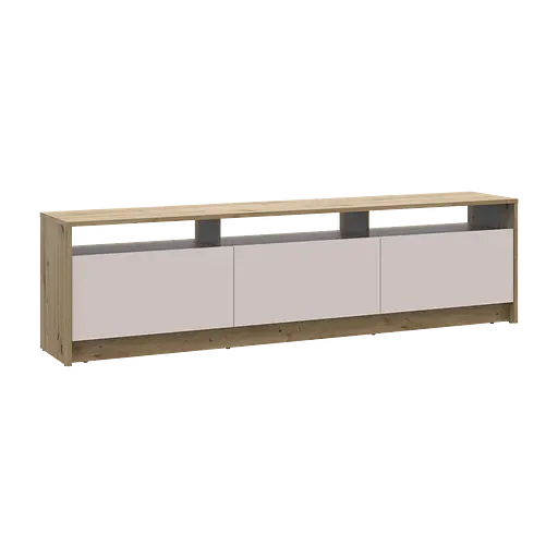 Тумба ТВ Doros U3 Дуб Артізан/Кашемір ДСП 180х33х43 (41516203) - фото 3