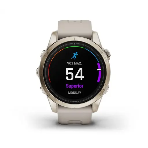 Смарт-часы Garmin Epix Pro Gen 2 Sapphire 42 mm Soft Gold w. Light S. Band (010-02802-10/11) - фото 2