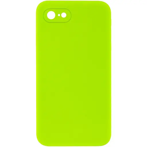 Чохол Epik Silicone Case Square Full Camera Protective AA NOLOGO для Apple iPhone 7/8/SE 2020 4.7 Салатовий/Neon green