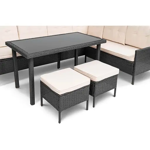 Садові меблі Di Volio Venice чорні - фото 4