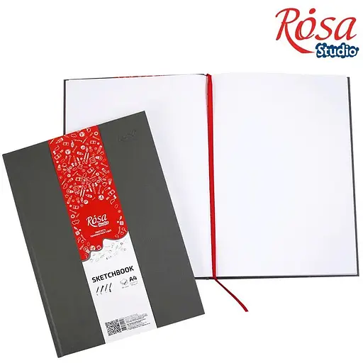 Блокнот A4 Rosa Studio (21х29.7см) 100г/м2 96л сірий - фото 2