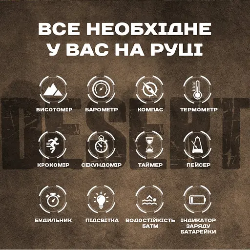 Часы North Edge Desert 5BAR с компасом УЦЕНКА - фото 9