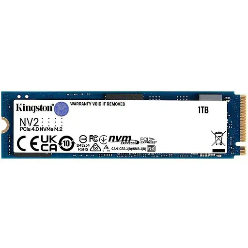 SSD накопичувач KINGSTON NV2 1 TB M.2 2280 PCIe 4.0 NVMe (SNV2S/1000G) - фото 1