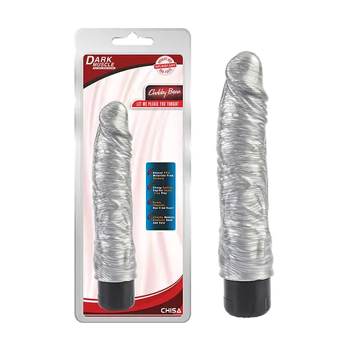 Вібратор DarkMuscle Chubby Beau 21.5 см (сріблястий) - фото 6