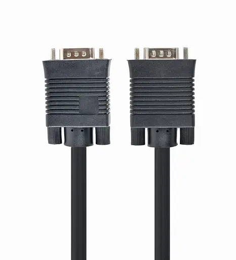 Кабель VGA-VGA 20 м Cablexpert, VGA3+9C, HD15M подвійне екранування, з 2-ма феритами, Black (CC-PPVGA-20M-B) - фото 2