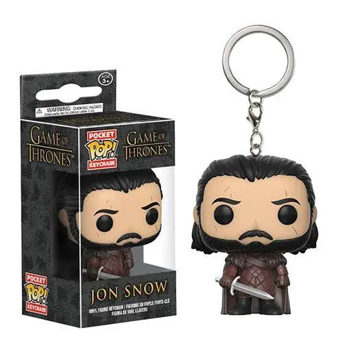 Фигурка-брелок Funko Pop Фанко Поп Game of Thrones Игра престолов Jon Snow Джон Сноу 4 см GT JS 049 - фото 1