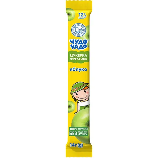 Конфета натуральная Чудо-Чадо яблочная 14 г