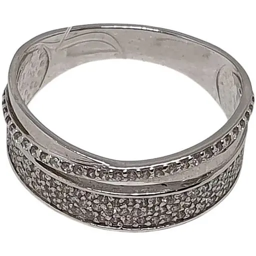 Серебряное кольцо Qvaliz с фианитами. Артикул 90100568 18,5