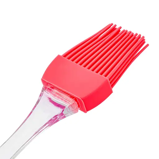 Кисточка кондитерская силиконовая для выпечки маленькая 17 см, Kitchen Master Красный 84195 - фото 3