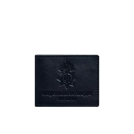 Кожаная обложка для служебного удостоверения Национальной гвардии Синяя - фото 6