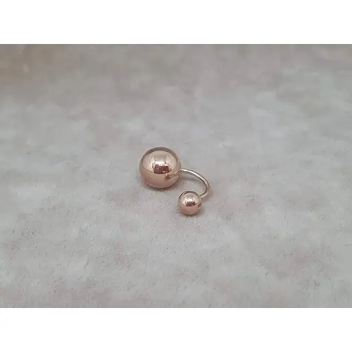 Золота сережка-пірсинг Favoritum. 310129_9 - фото 2