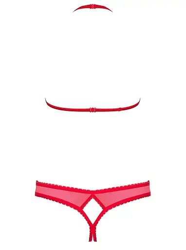 Комплект білизни Obsessive 870-SEC-3 L/XL червоний - фото 6