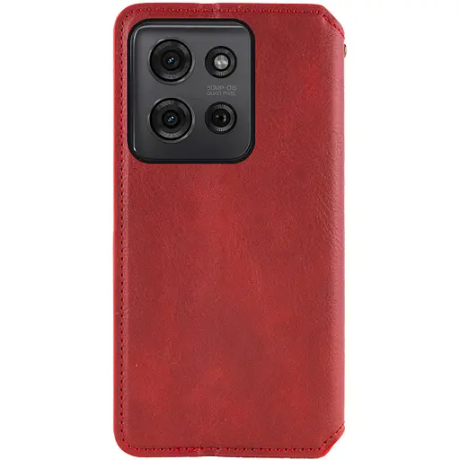 Кожаный чехол-книжка Getman Cubic PU для ZTE Blade A55 4G Красный - фото 3