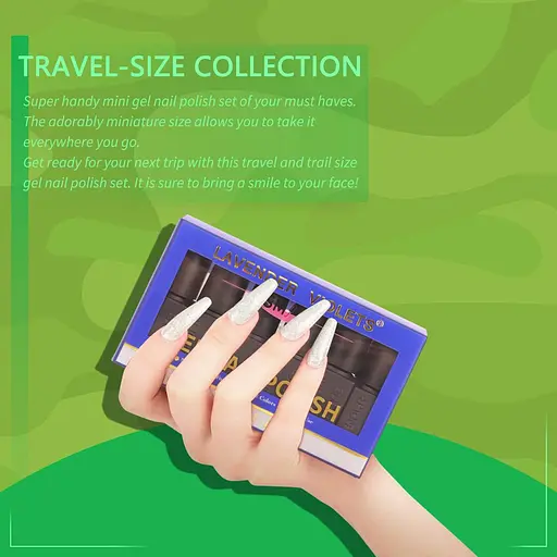 Набор гель-лака для ногтей с 9-цветным покрытием, 3 бутылками базового матового верхнего покрытия и пилкой для ногтей - фото 3