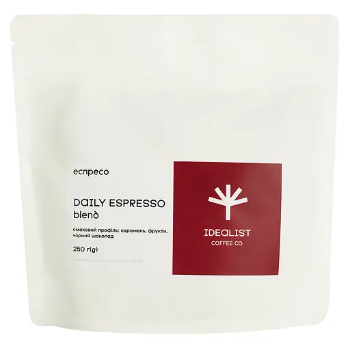 Кава в зернах Idealist Coffee & Co. Daily Espresso blend 250 г