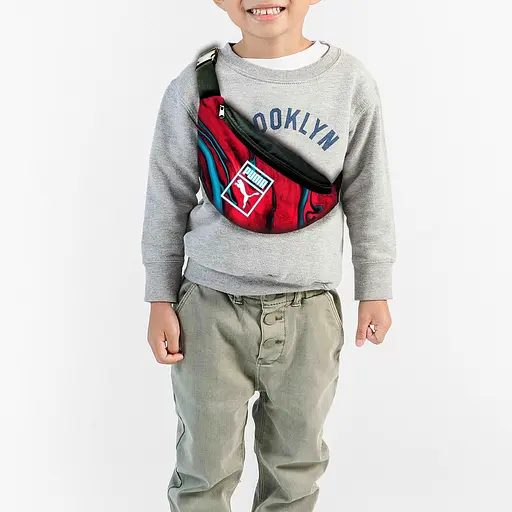 Сумка-бананка Пума "Puma" з принтом, 32х15см, дитяча, молодіжна (00107)