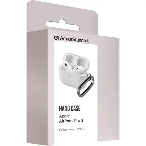 Чохол ArmorStandart Hang Case для Apple AirPods Pro 3 White (ARM88284) [149507] - фото 3