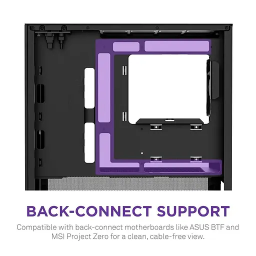 Корпус NZXT H3 Flow из закаленного стекла без блока питания, черный (CC-H31FB-01) - фото 9