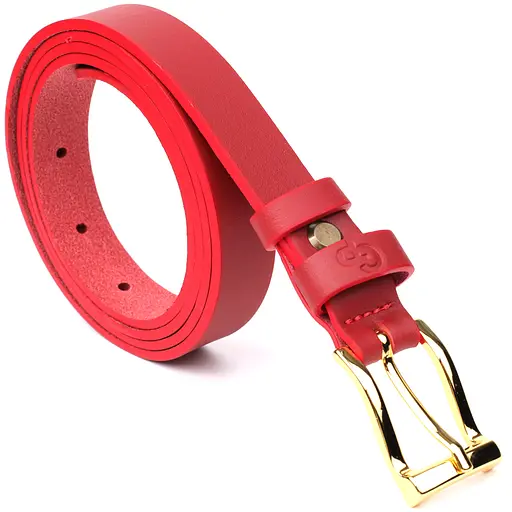 Ремінь шкіряний Grande Pelle для жінок 120х2 см яскравий тонкий acs0029638 - фото 5