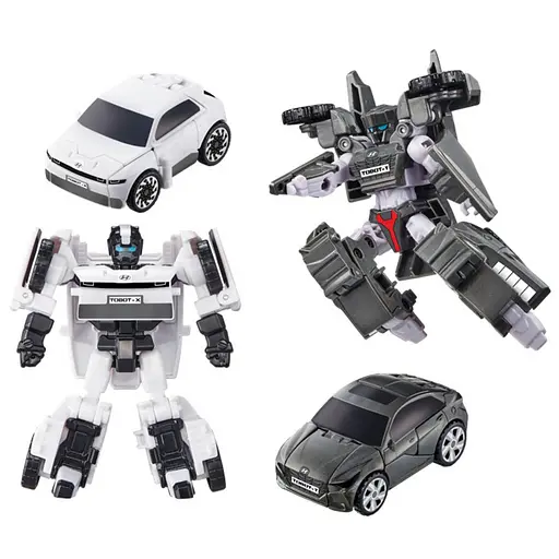 Игрушка-трансформер мини S5 Tobot X белый + Tobot Y серый (301166)