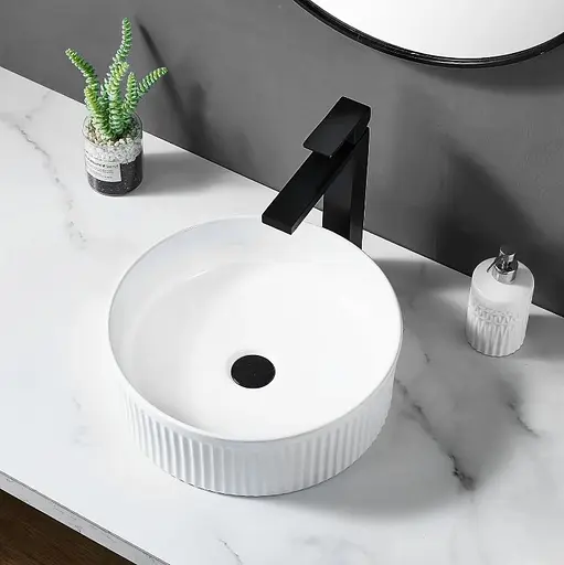 Умивальник Rea Selina white накладний REA-U6945, Білий - фото 5