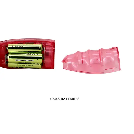 Вібратор-кролик Baile Flirt Rough 29 см (рожевий) - фото 17