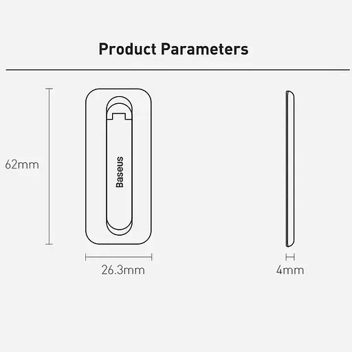 Держатель подставка Baseus Foldable Bracket (LUXZ000002) настольная белая - фото 3