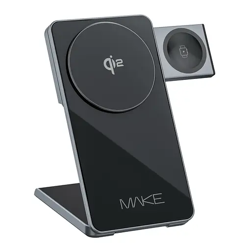 Бездротовий зарядний пристрій MAKE 3в1 Qi2 15W PS3 - фото 2