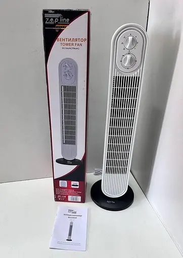 Підлоговий вентилятор від мережі Zepline ZP-138 Вітродуйка 500Вт 3 режими Таймер 60хв Білий/Чорний - фото 8