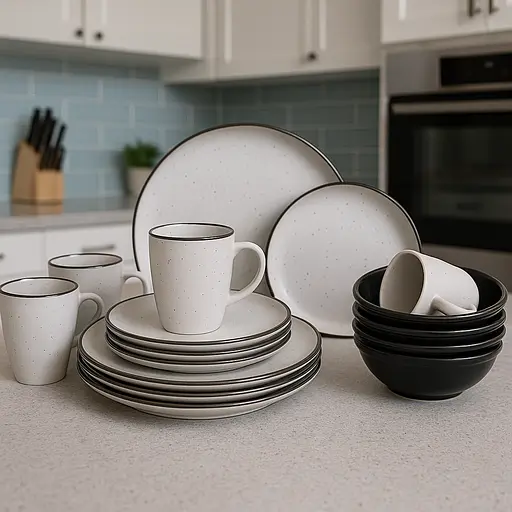 Набір посуду 16 предметів (тарілки, супниці, чашки). Сервіз