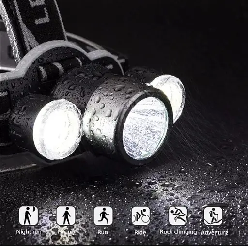 Фонарь налобный WD RB-125 универсальный мощный для рыбалки T6 + 2COB Zoom Зум - фото 5