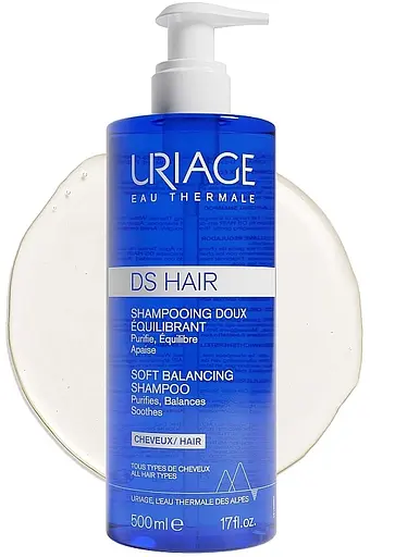 Шампунь м'який балансуючий Uriage DS Hair Soft Balancing Shampoo 500 мл - фото 2